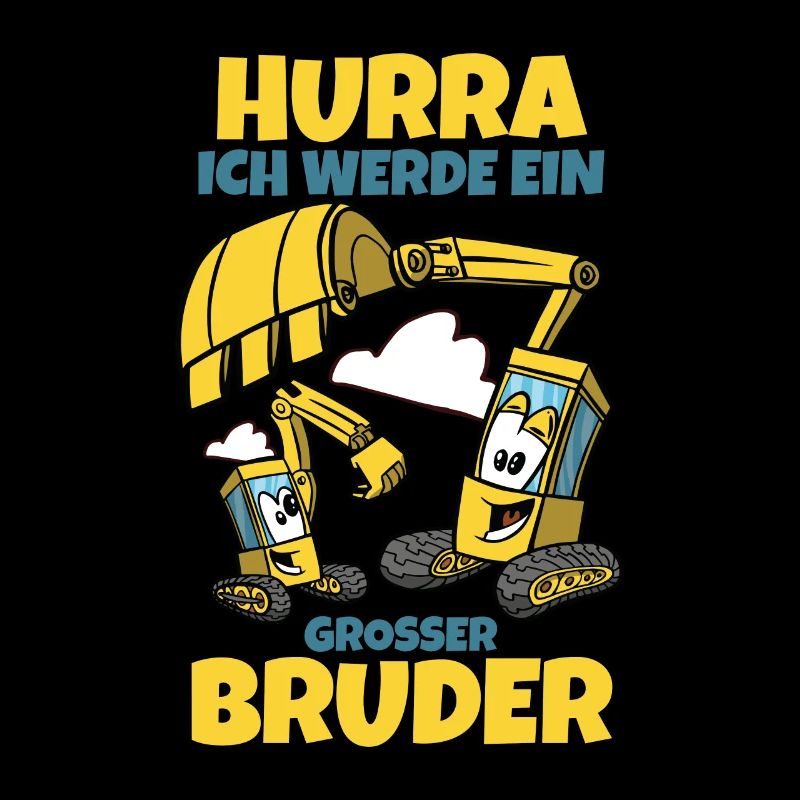 Werdender Bruder Geschenk Ich werde Bruder Bagger