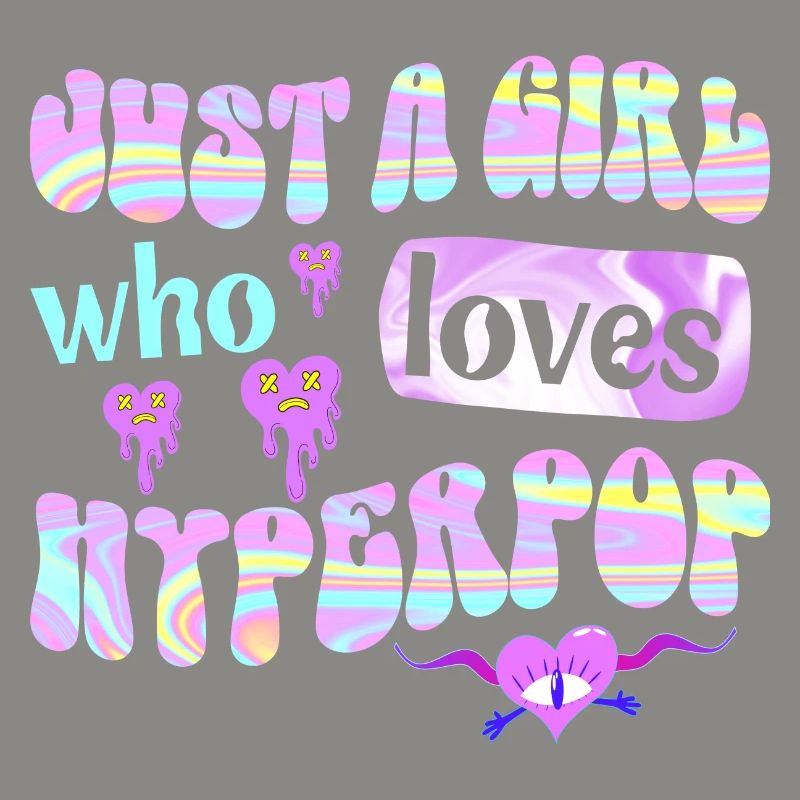 Mädchen, das Hyperpop-Musik liebt