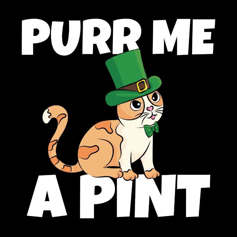 Saint-Patrick Vilain Chat Soiffé Leprechaun