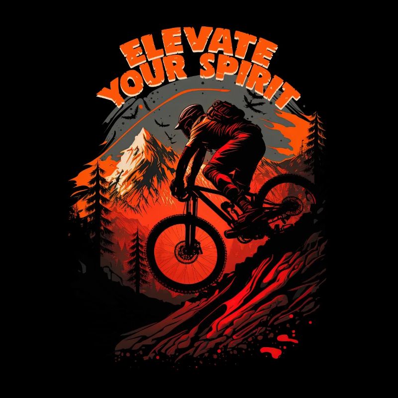 Conception cool de descente de VTT pour les fans de VTT