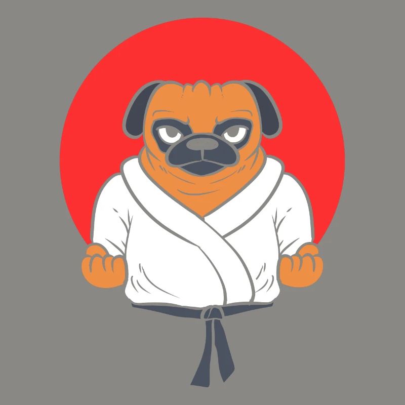 Mops Karate Karate -Studenten