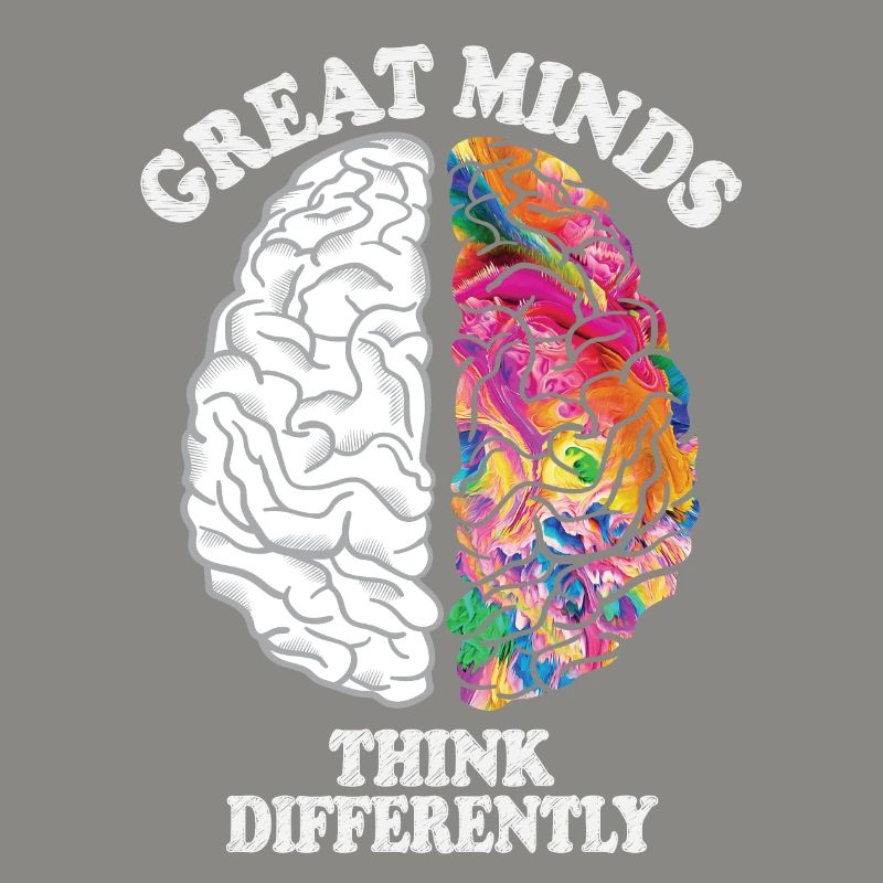 Great Minds Think Differently Creative Brain