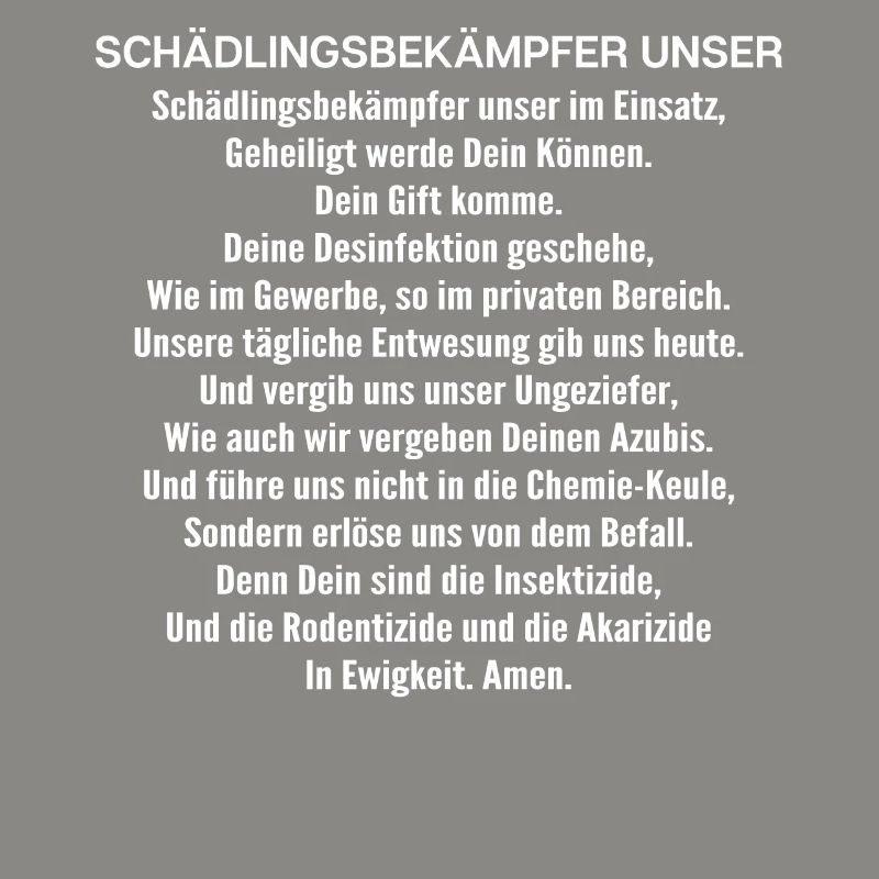 Schädlingsbekämpfer Kammerjäger Exterminator