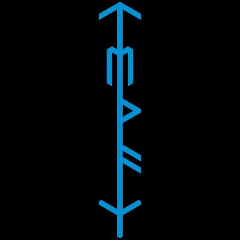 "ᛏ Teiwaz" Runenstab/RuneStaff/Galdrastafir, QRF0©