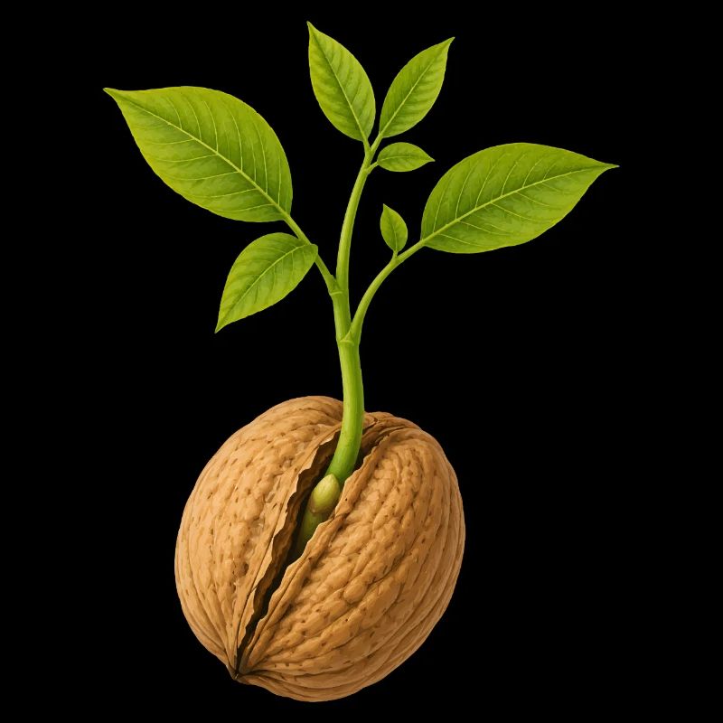 Small Grows Large Walnut Design