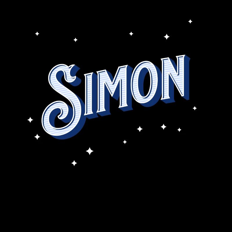 Simon's name personalized