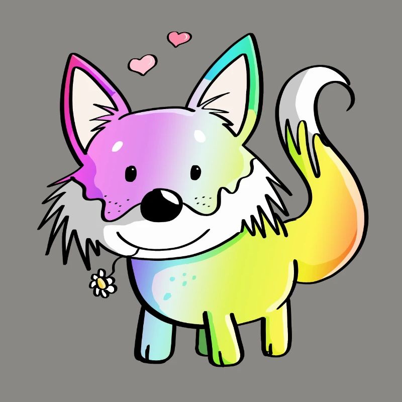 Fox rainbow - foxes - red fox - predator