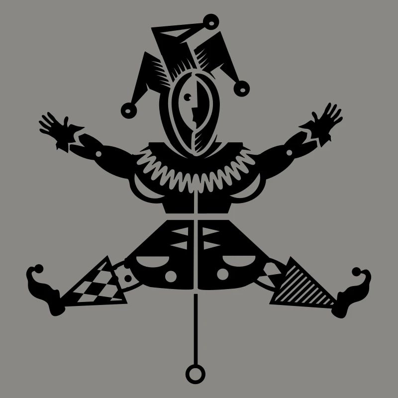 Jumping jack avec chapeau de bouffon