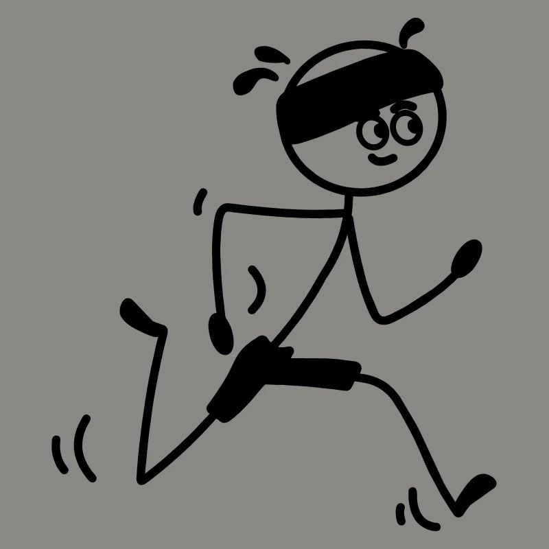 Läufer jung oder Mann mit Schweißband