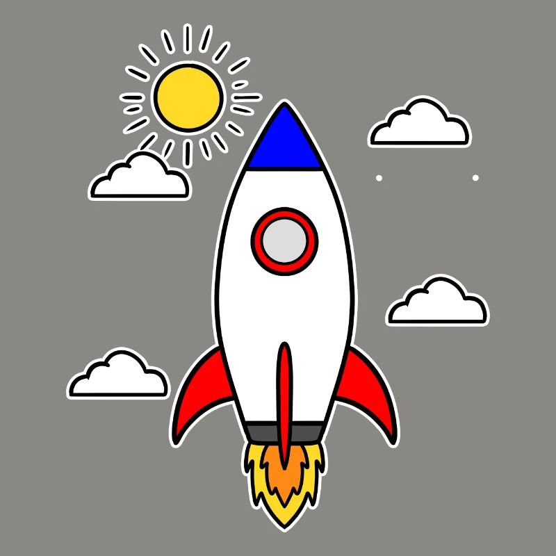 School launch rocket spaceship school start school