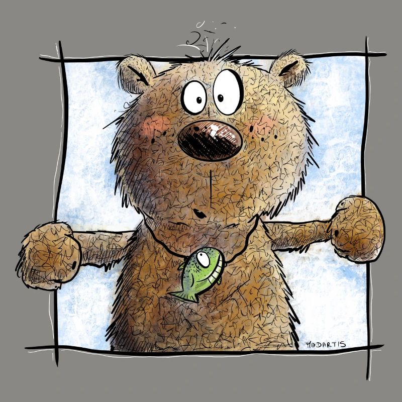 Drolliger Brauner Bär I Wildtier Comic