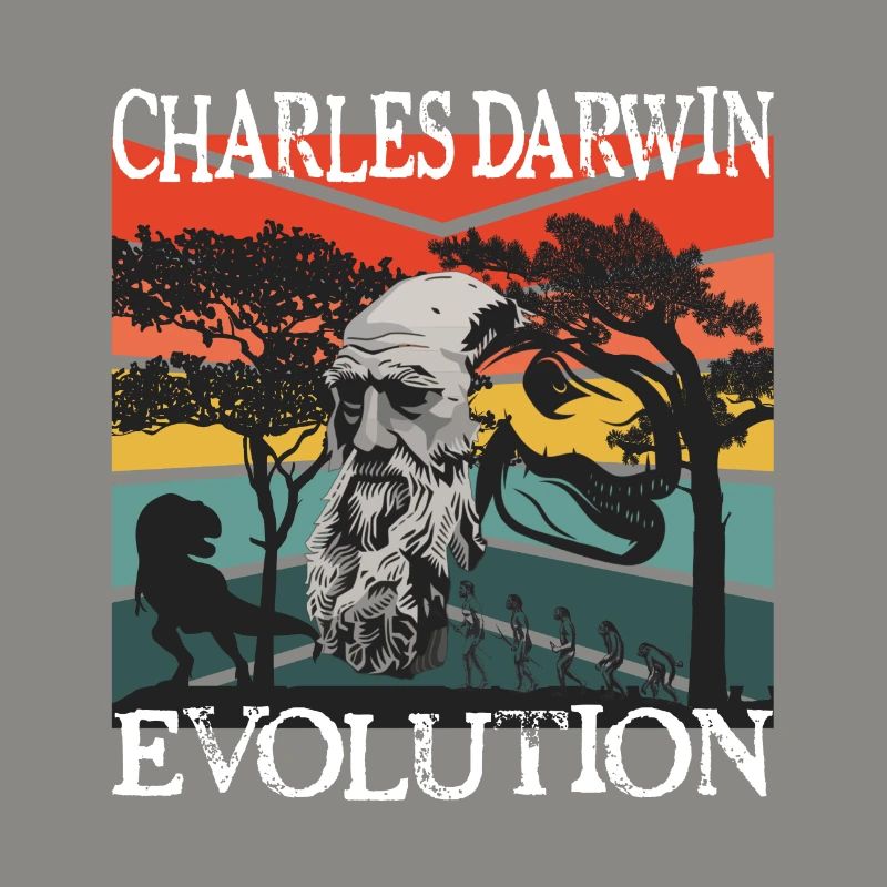 Charles Darwin Evolution textile gift idea