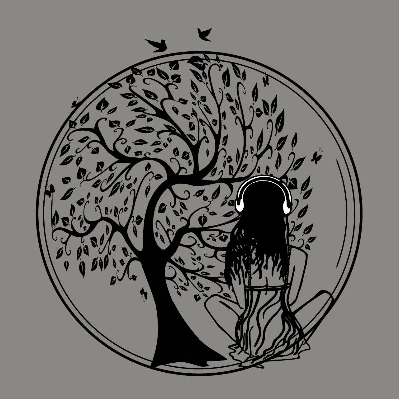 Tree Silhouette Earbuds
