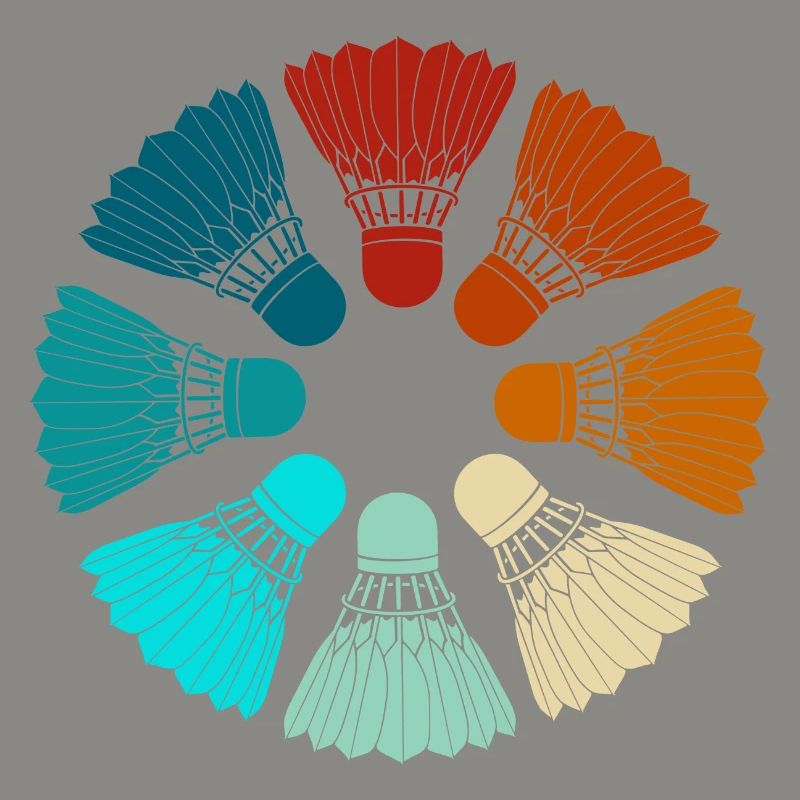 Badminton - Federbälle bunt