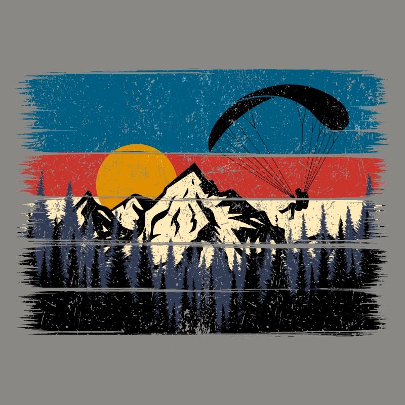 Sunset Summit Paraglide Retro