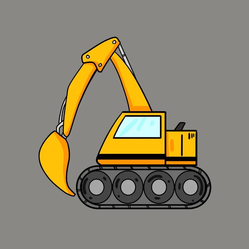 Löffelbagger Ausgräber Bagger Baumaschine