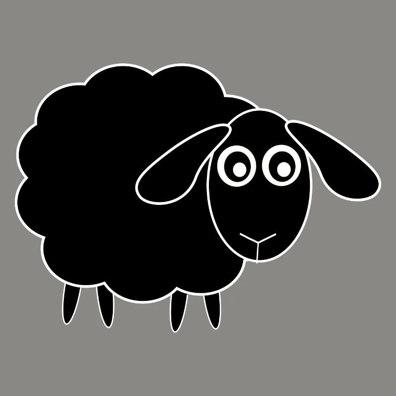 schwarzes Schaf Schäfchen