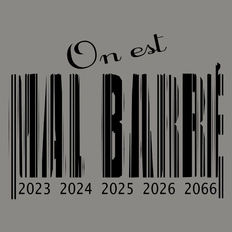 Poorly crossed out barcode