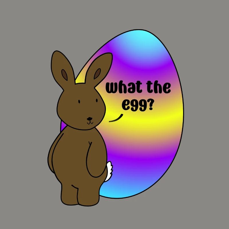 Happy Easter - Easter Bunny with Easter Egg