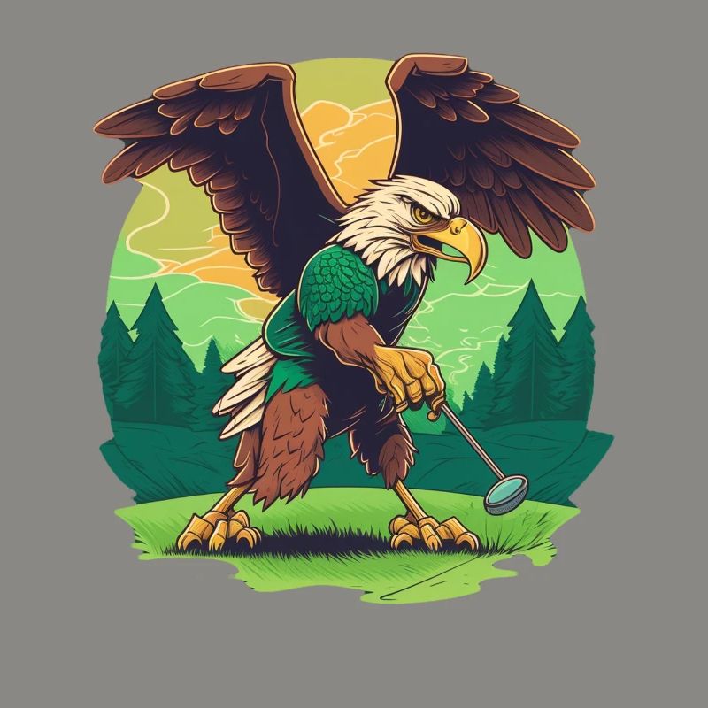 Golf-playing eagle