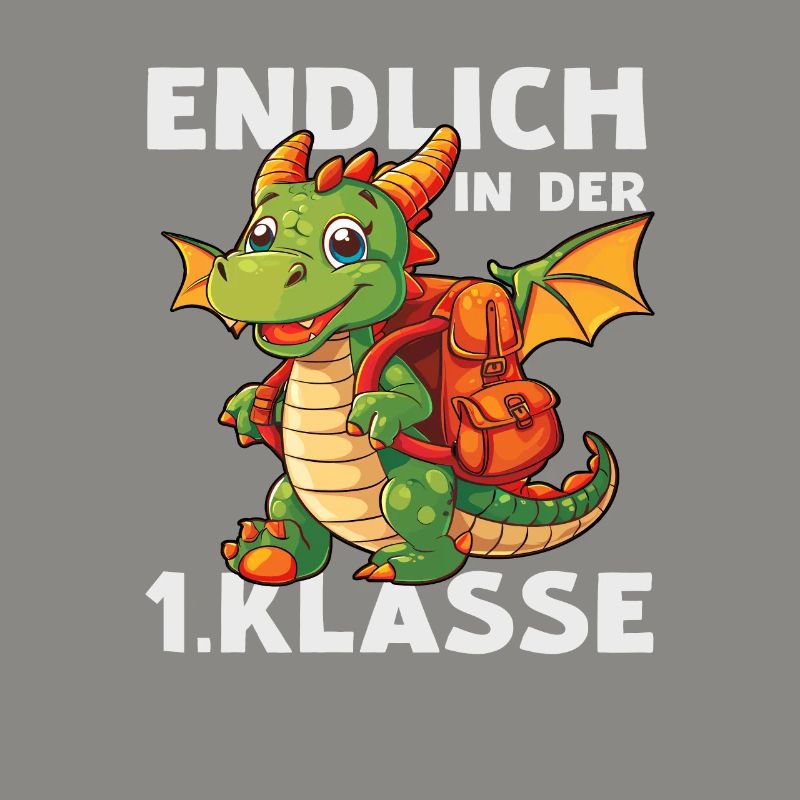 Drache 1 Klasse Einschulung Schule Drachen Spruch