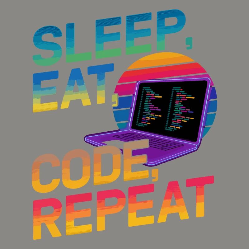 Sleep Eat Code Repeat Geschenk für Coder
