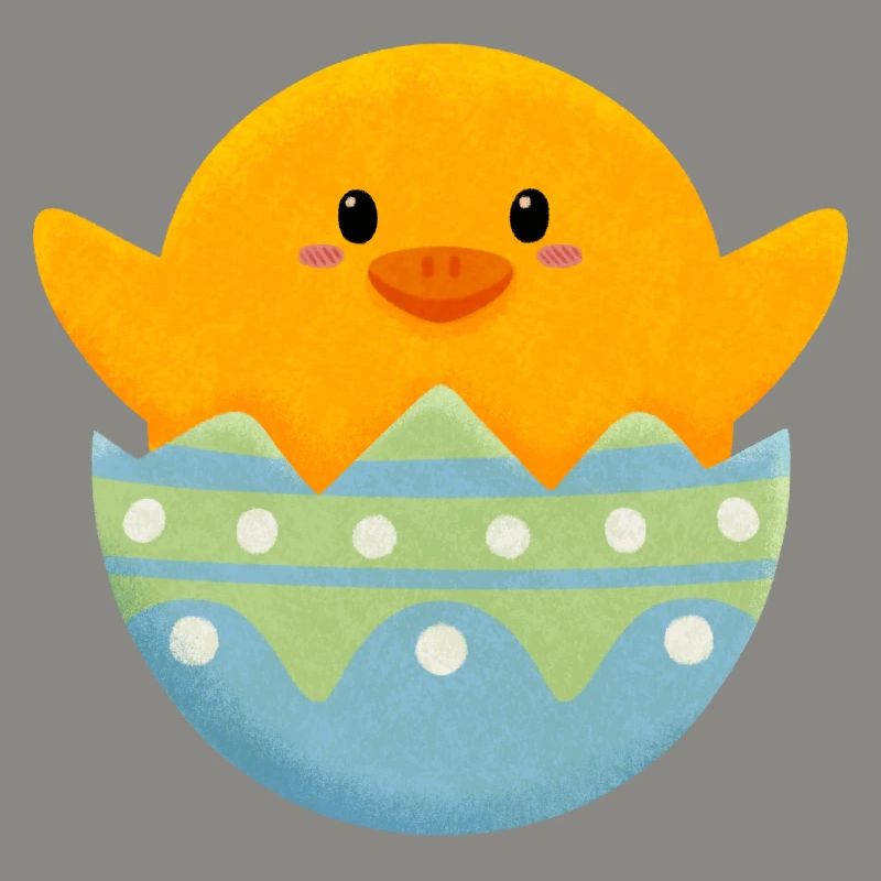 Chick in Easter egg