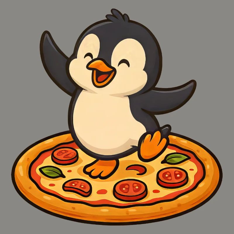 Dancing Penguin Pizza Pizza Lover Fun