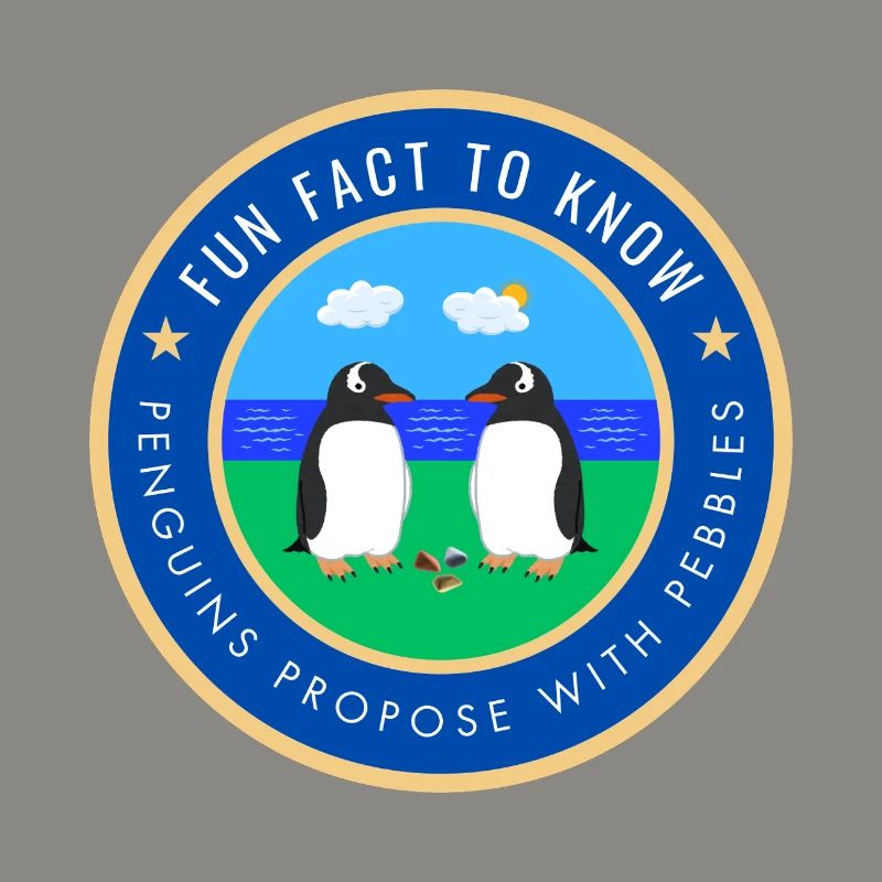 Penguins propose with pebbles