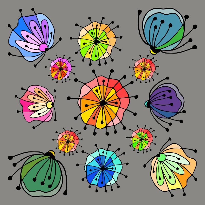 Colorful Abstract Butterfly Pattern