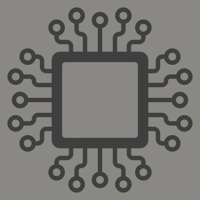 Logo de l’icône du circuit de micropuce