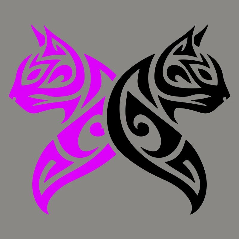 Chats Tribal Cat Design