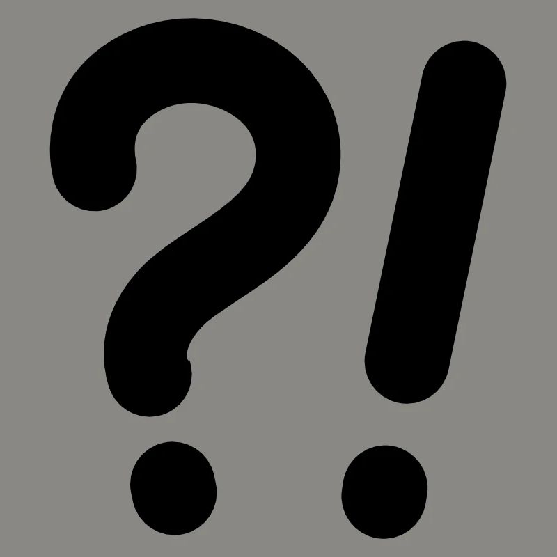Question marks and exclamation marks