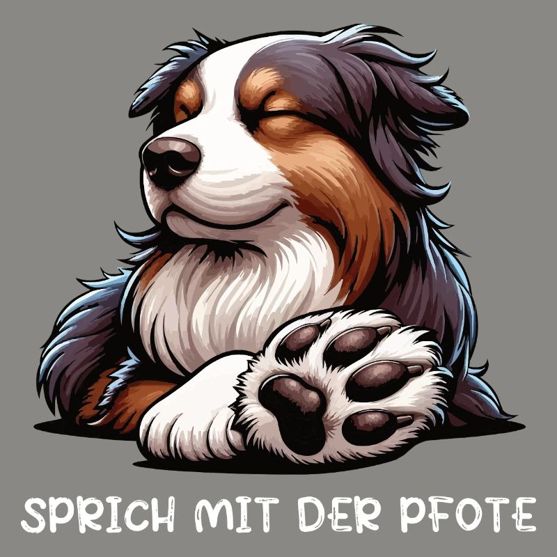 Sprich mit der Pfote Australian Shepherd Aussie 
