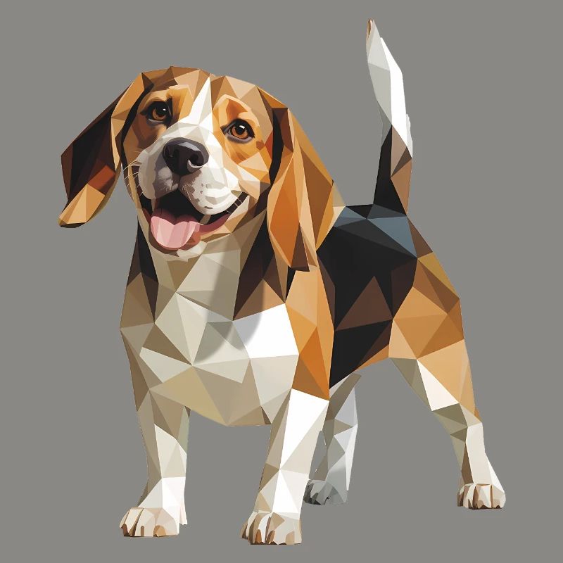 Beagle - Cool Low Poly Logo
