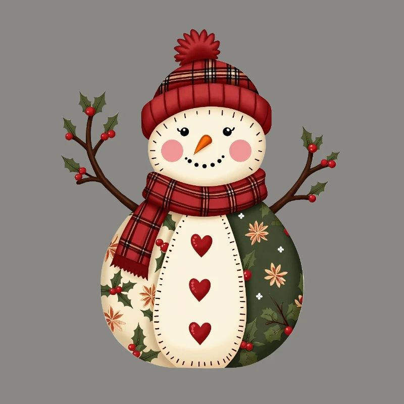 Snowman Christmas Magic Patchwork