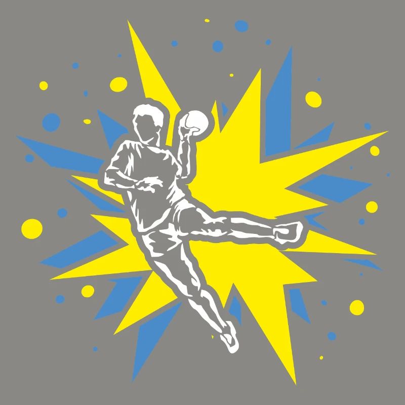 Handball Design im Comic-Explosionen