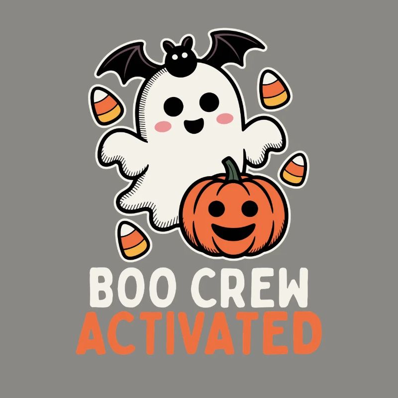 Boo Crew activé - Design mignon d’Halloween
