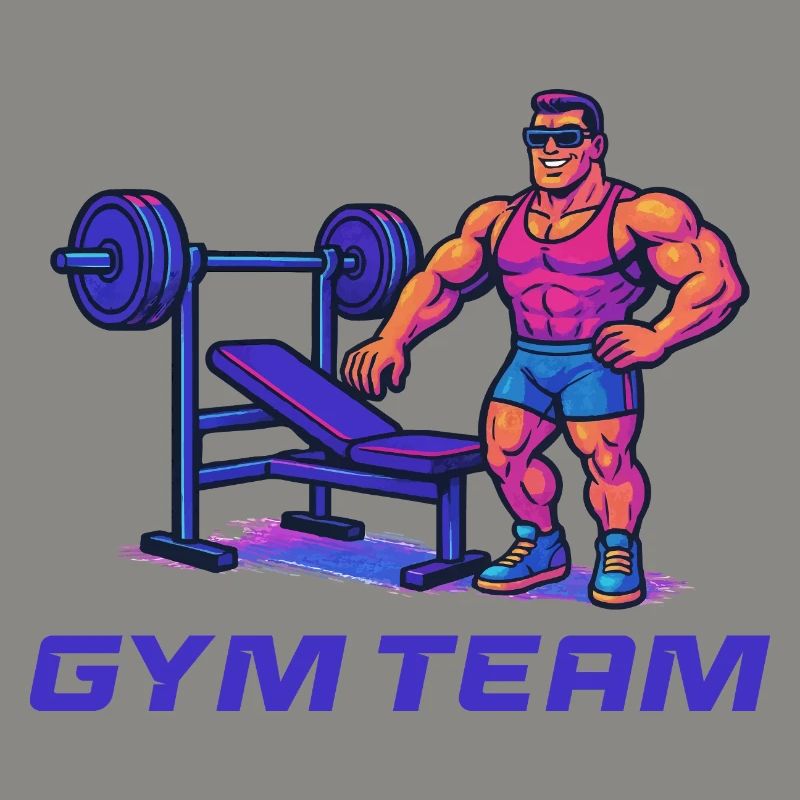 Bodybuilder Gym Comic