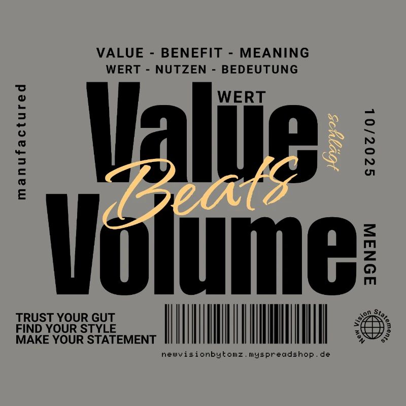 Value Beats Volume – Statement Design (Hell)