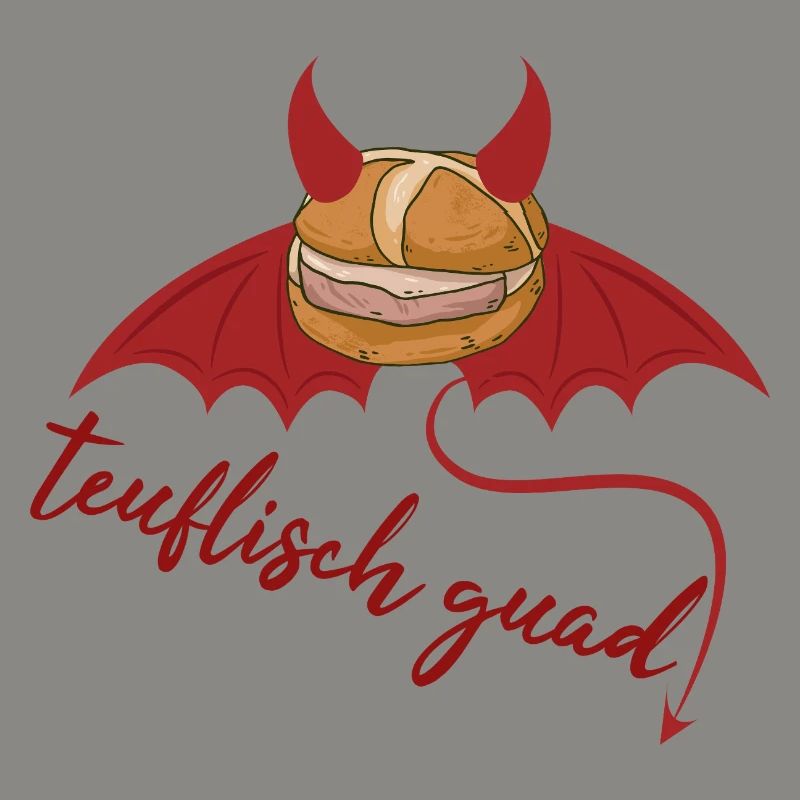 Devilishly cool Bavarian Leberkäs design