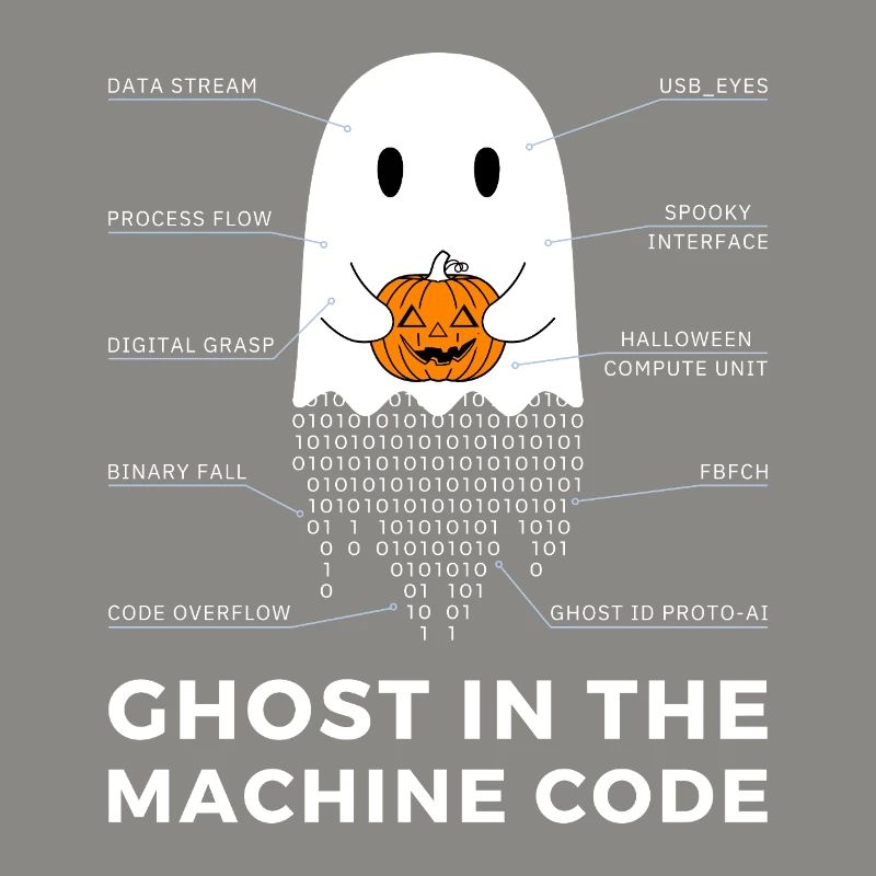Funny Coder, Programmer Halloween T-Shirt