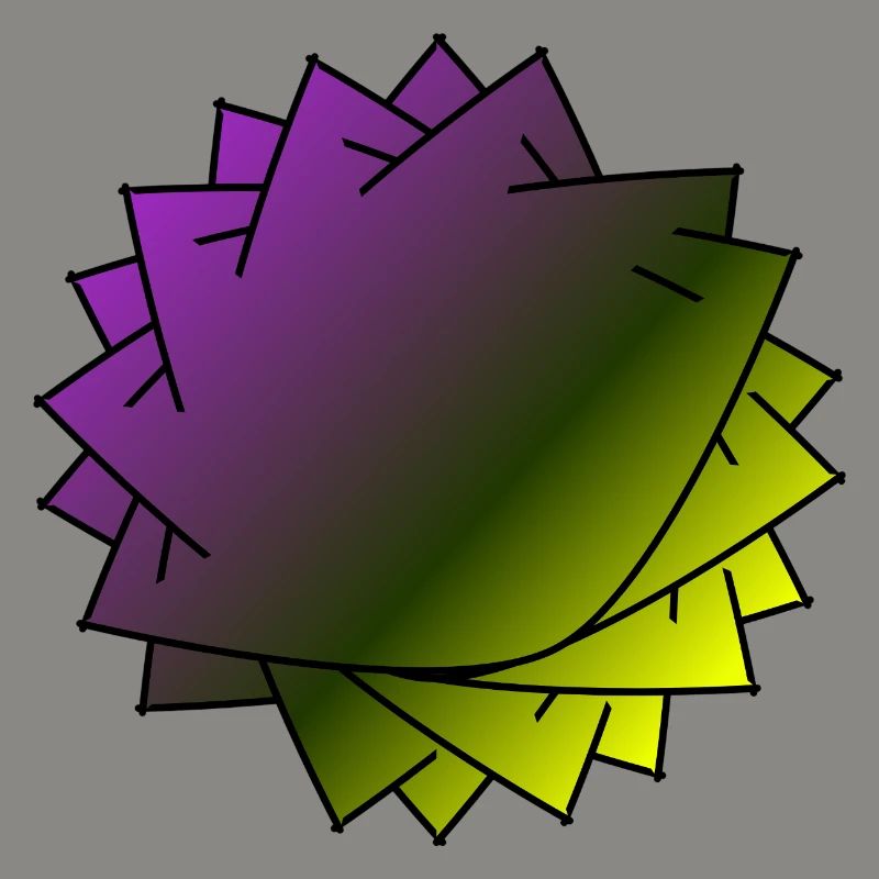 Gradient Leaf Spiral