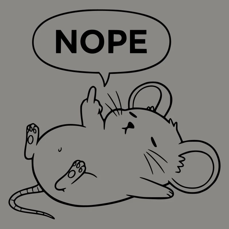 Nope Maus | Freches Mittelfinger Statement