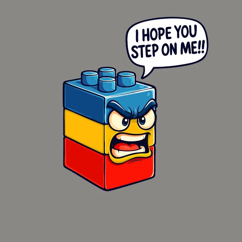 Ich hoffe, du trittst auf mich Brick Builder Block Building