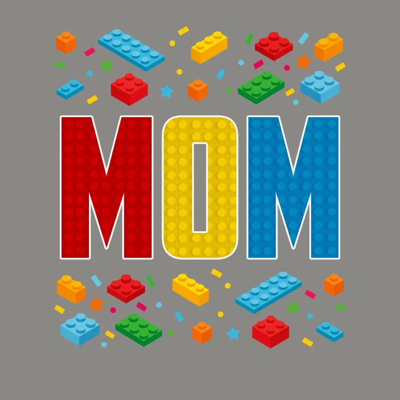 Maman brique constructeur créatif maternité bloc amant