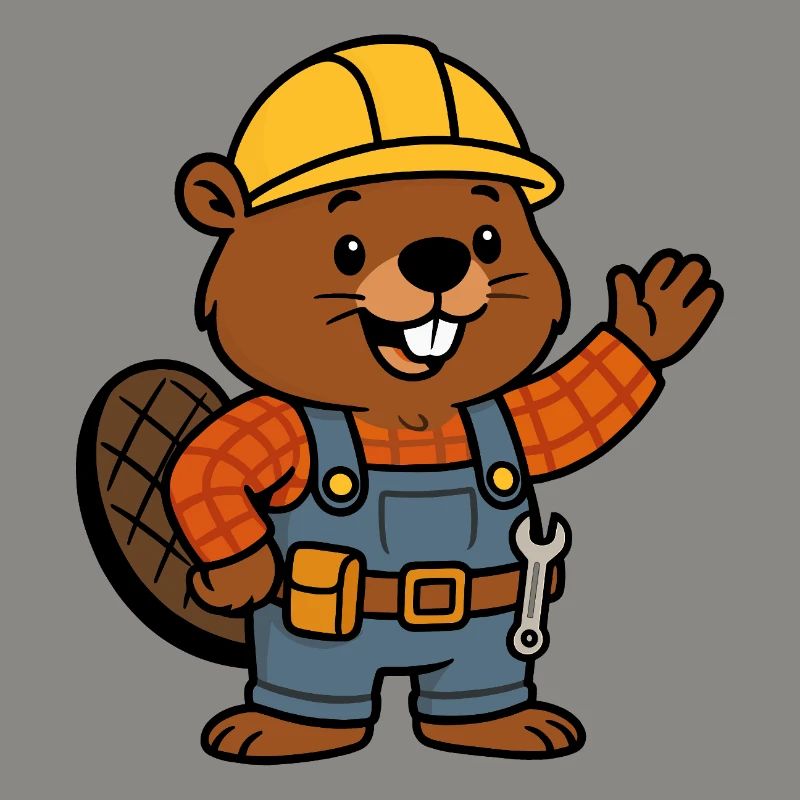 Beaver Construction Worker Bob Helm Hello Planbuilder