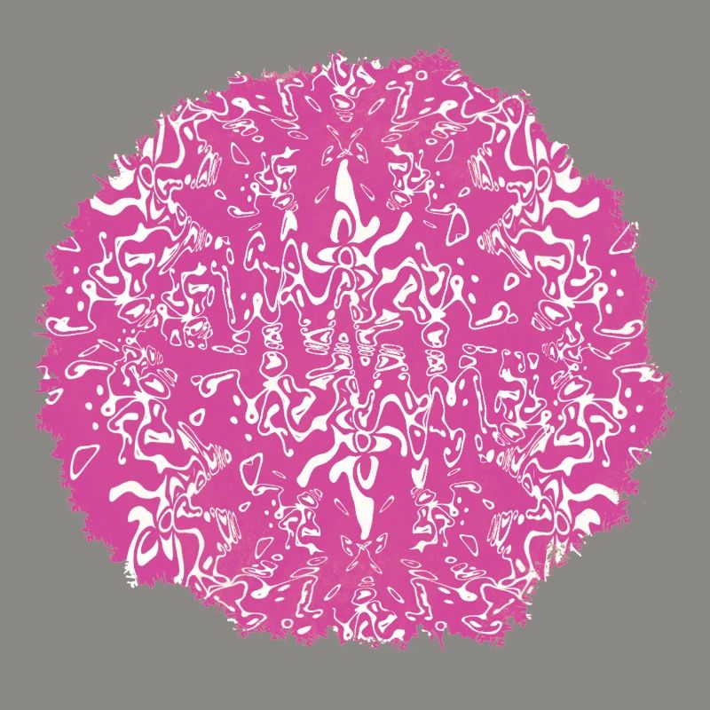 Circle Rose Pink Pattern