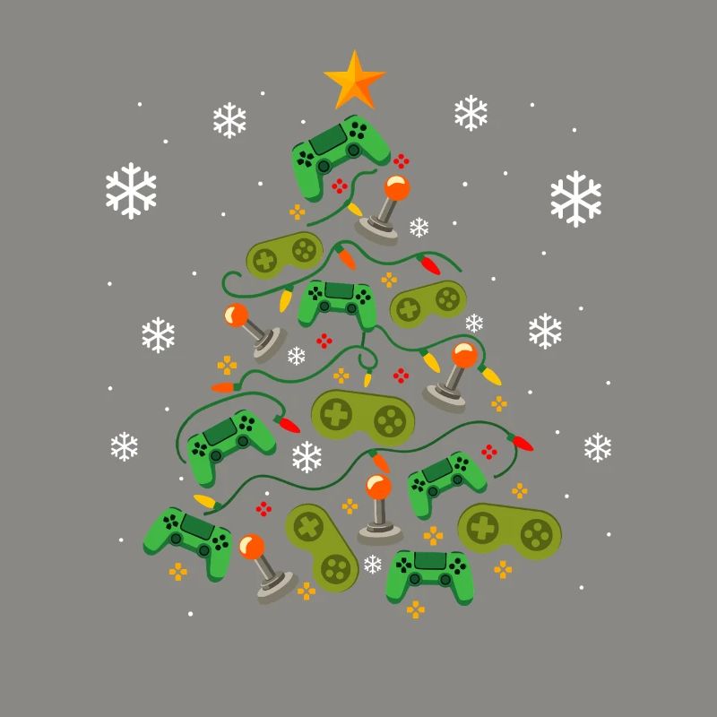 Christmas Tree Controllers Gaming Lover Gamer 