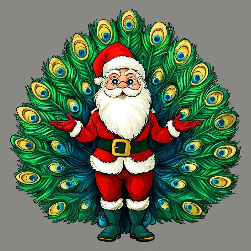 Weihnachtsmann Vogelstrauss